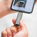 128 Go Clé USB Sandisk iXpand Luxe 2-in-1 Lightning & USB Type-C Pour Iphone, Ipad, Ordinateur Portable