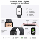 Samsung Galaxy Fit3 Montre Connecté, Sport & Santé, 13 Jours d’Autonomie