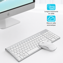 Clavier Azerty avec Pavé Numerique Sans Fil plus Souris Pour Ordinateur, iMac, Tablette (Joyaccess)