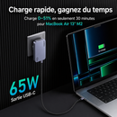 Chargeur UGREEN Nexode Pro 65W, Chargeur Universel Ultra-Slim, Recharge Rapide GaN 3 Ports