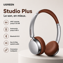 Casque Ugreen Studio Plus, ANC Hybride, 80H d’Autonomie