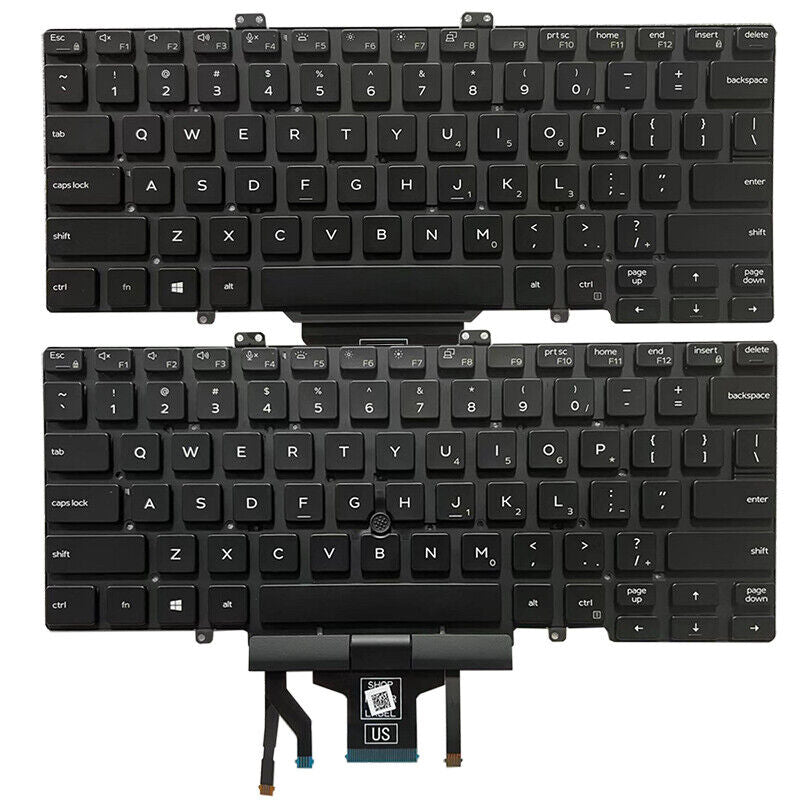 Clavier Dell Latitude 7400, 5400, 7410, 5410, 5411, 5401, 3400 Version UK et US, Avec Click et Sans Click