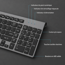 Clavier Azerty avec Pavé Numerique Sans Fil plus Souris Pour Ordinateur, iMac, Tablette (Joyaccess)