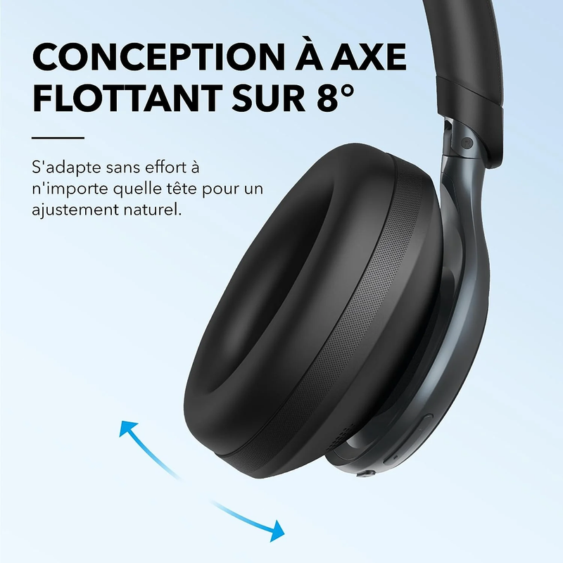 Casque Anker Soundcore Space One, Réduction de bruit améliorée, Noir