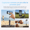 DJI Osmo Mobile 8 Stabilisateur, Suivi natif IA avec Audio et éclairage, Rotation panoramique à 360°