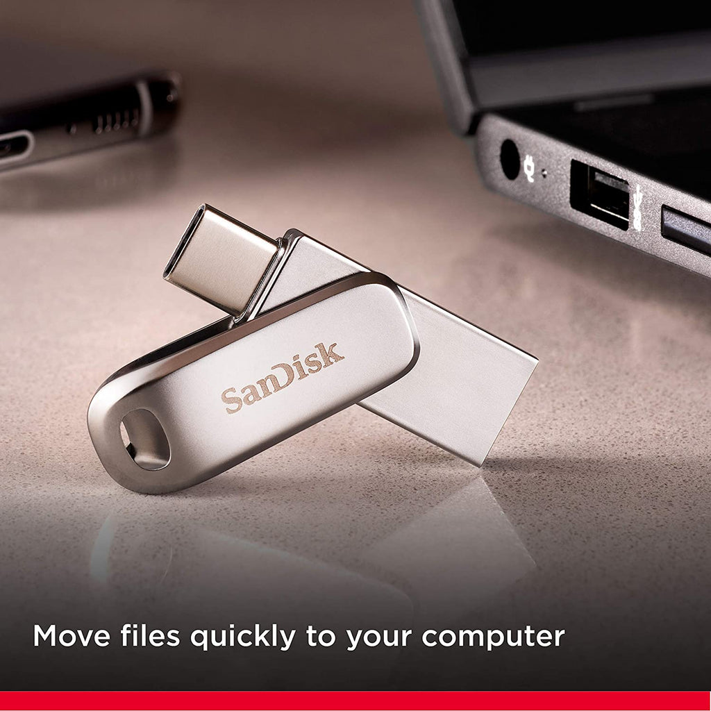 SanDisk-Clé USB OTG de type C pour PC, support à mémoire de 64 Go