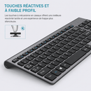 Clavier Azerty avec Pavé Numerique Sans Fil plus Souris Pour Ordinateur, iMac, Tablette (Joyaccess)