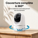Caméra de Surveillance Intelligente Eufy 2K 360° avec Détection IA S220