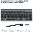 Clavier Azerty avec Pavé Numerique Sans Fil plus Souris Pour Ordinateur, iMac, Tablette (Joyaccess)