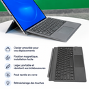 Clavier Détachable K19M Pour Dell Latitude 7320, 5285, 5290, 7200, 7410, avec Pavé Tactile, Rétroéclairé