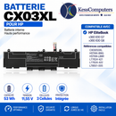 Batterie HP CX03XL Pour HP EliteBook x360 830 G7 et G8