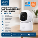 Caméra de Surveillance Eufy C220, 360° en 2K, pour Intérieur