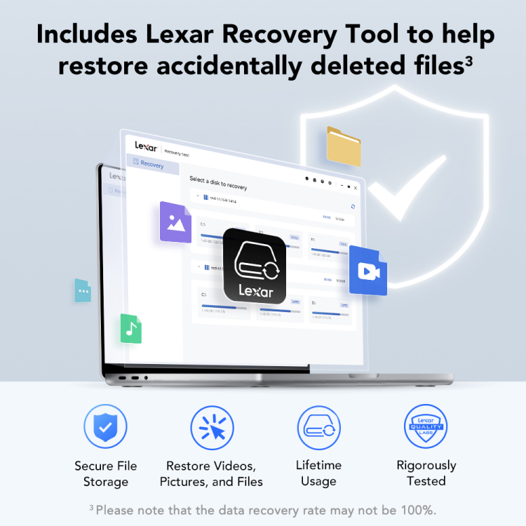 1 Tera SSD Externe Portable Lexar SL300 USB 3.2 Type C
