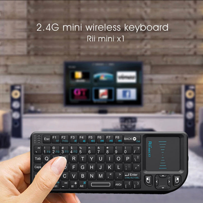 Mini Clavier Azerty Sans Fil avec Pavé Tactile Pour Ordinateur, Télévision, SmartPhone, Tablette, Console, Box TV