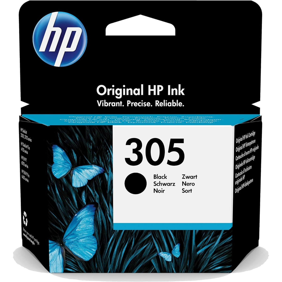 Cartouche D'encre Noire Compatible HP 305XL - Haute Capacité - Pour DeskJet, Envy, Pro 6000 Série