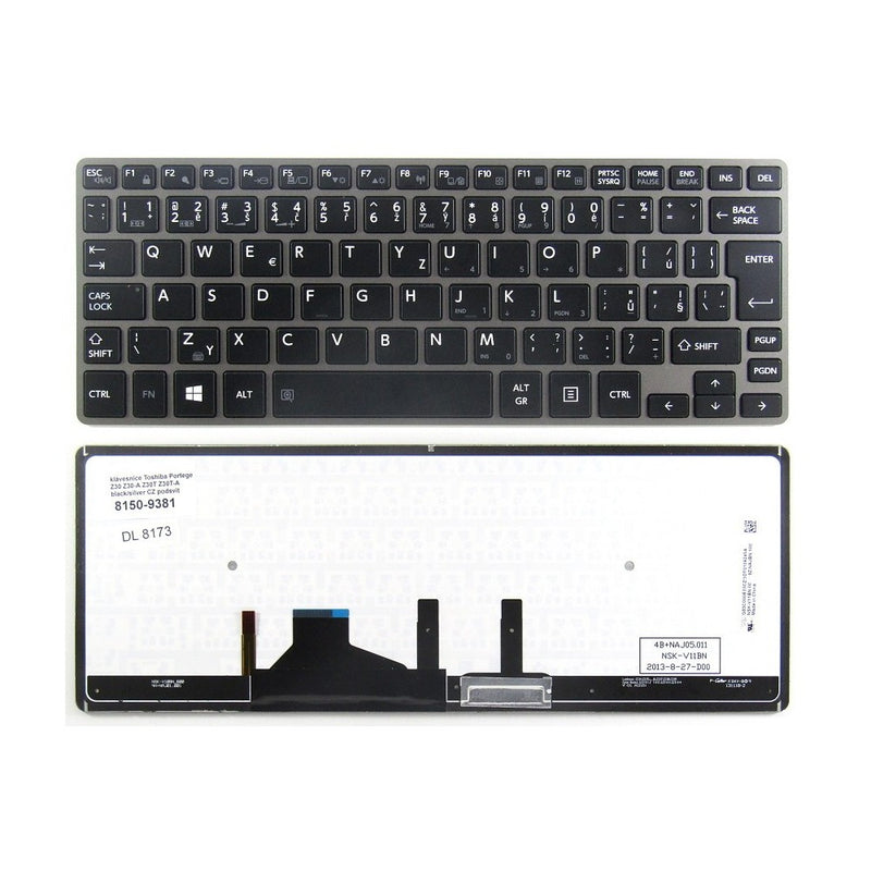 Clavier Toshiba Portege Z30-A Z30-B Z30-C Z30T-B Z30T-A Z30t-A