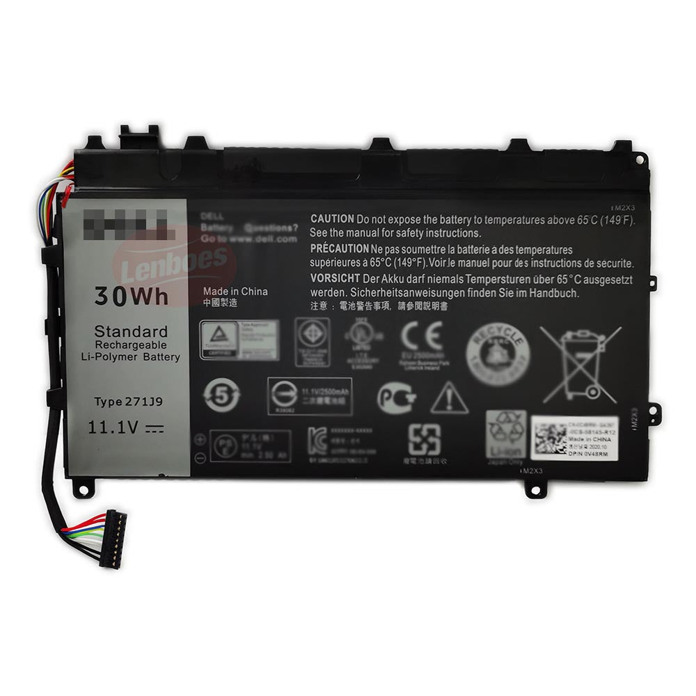 Battery For Dell 271J9 0GWV47, Latitude 7350, P58G001 Laptops 2200mah 3 Cell 2853879607473 Battery For Dell 271J9 0GWV47, Latitude 7350, P58G001 Laptops 2200mah 3 Cell 2853879607473