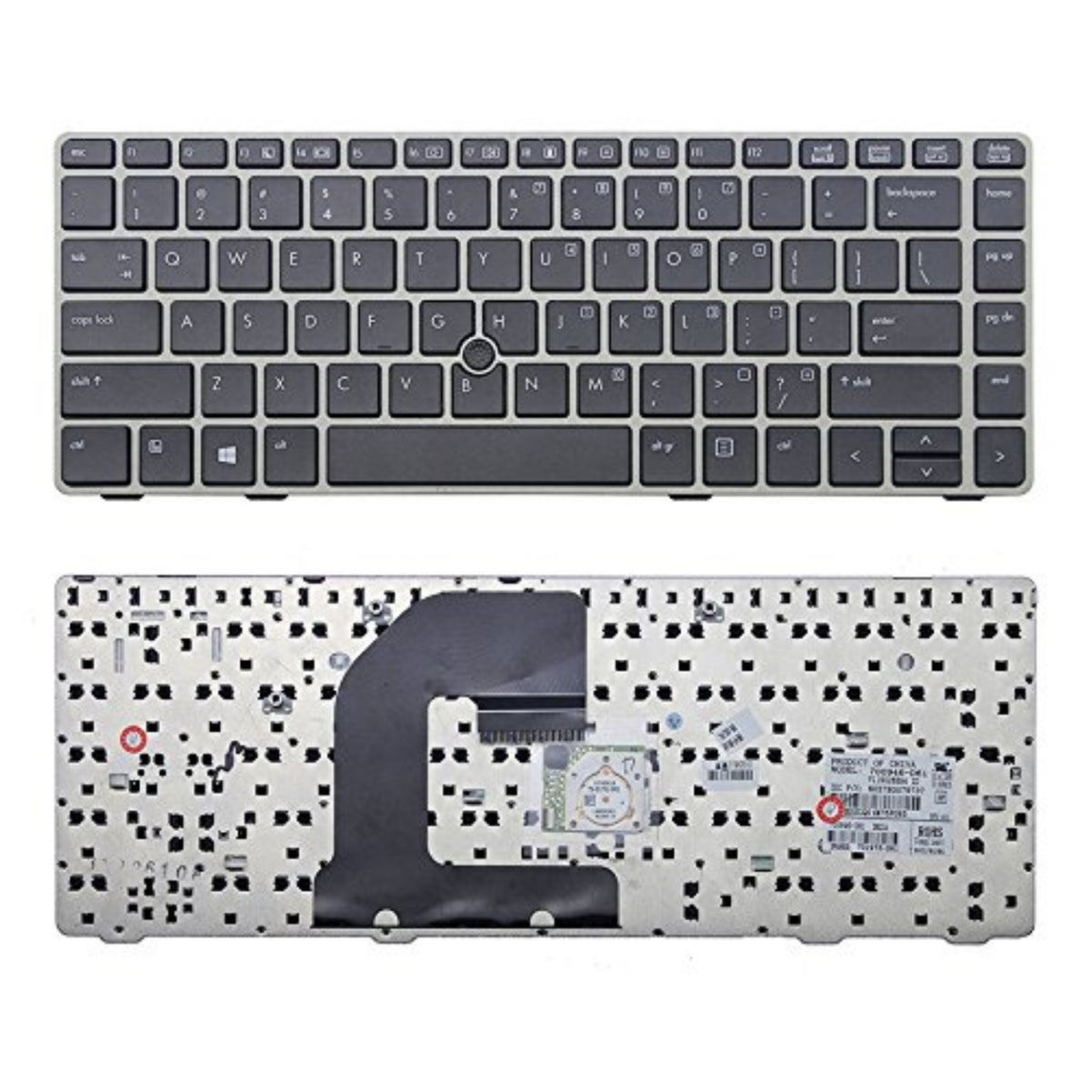 Clavier AZERTY Français HP 2740P, Gris, Modèle MP-09B66F06442, Ouvert Jamais Utilisé