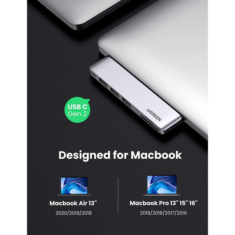 HUB Multiport 6 en 1 USB-C 3.0 UGREEN Pour Macbook