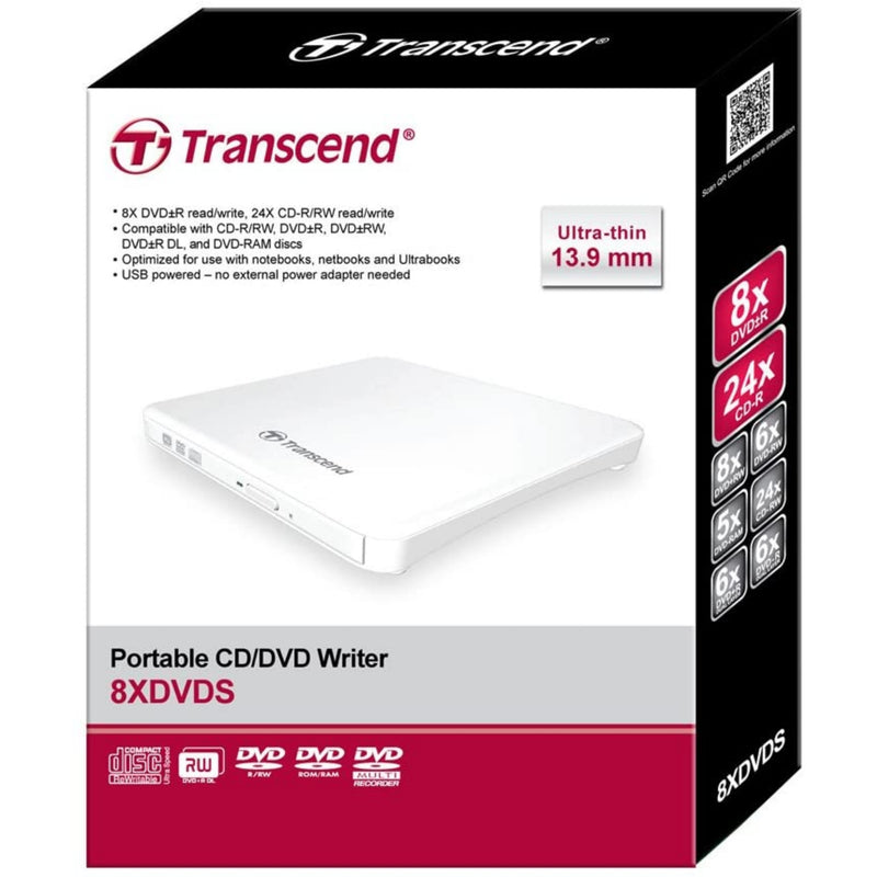 Graveur DVD Portable Ulta Fin Transcend Information 8X TS8XDVDS-W