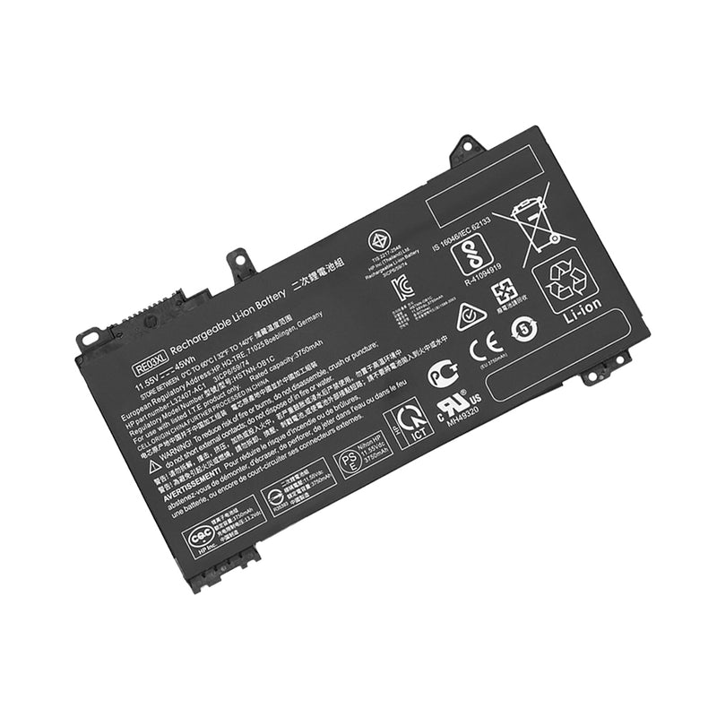 Batterie HP ProBook 450 G7, 450 G6, 440 G7 et G6, 430 G7 et G6, HP ZHAN 66 Pro 15 G2 (Modèle RE03XL)