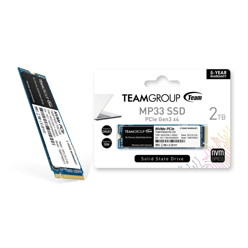 2 Tera SSD M.2 TEAMGROUP MP33 NVMe PCIe